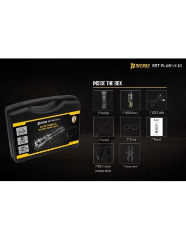 linterna caza speras EST Plus Kit 2100 Lumens