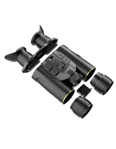 PIXFRA Draco D335-4K LRF prismáticos térmicos multispectrales 4 en 1 con visión nocturna y telémetro láser