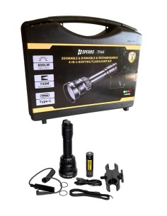 Linterna Speras TH4 con 3 led + IR Kit de caza