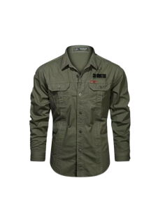 Camisa manga larga Safari Verde