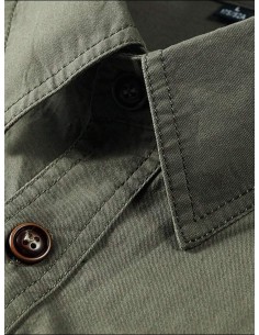 Camisa manga larga Safari Verde 2